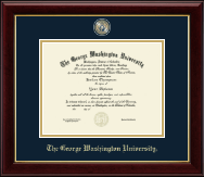 The George Washington University diploma frame - Masterpiece Medallion Diploma Frame in Gallery
