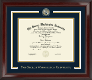 The George Washington University Showcase Edition Diploma Frame in Encore