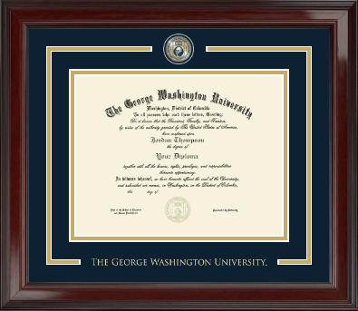 The George Washington University diploma frame - Showcase Edition Diploma Frame in Encore