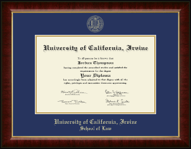 University of California Irvine diploma frame - Gold Embossed Diploma Frame in Murano