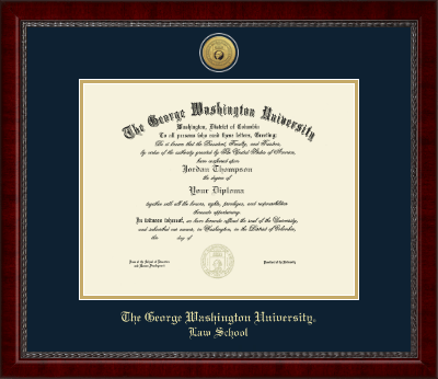 The George Washington University diploma frame - Gold Engraved Medallion Diploma Frame in Sutton