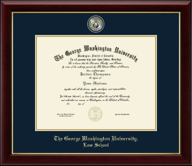 The George Washington University diploma frame - Masterpiece Medallion Diploma Frame in Gallery