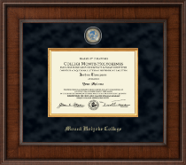 Mount Holyoke College Presidential Masterpiece Diploma Frame in Madison