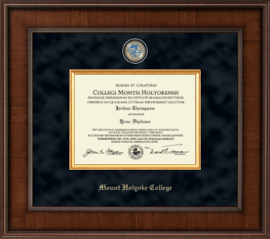 Mount Holyoke College diploma frame - Presidential Masterpiece Diploma Frame in Madison