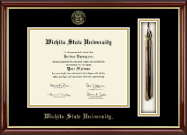 Wichita State University Tassel Edition Diploma Frame in Southport Gold