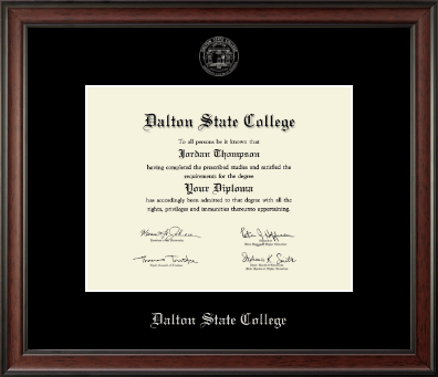Dalton State College diploma frame - Silver Embossed Diploma Frame in Studio
