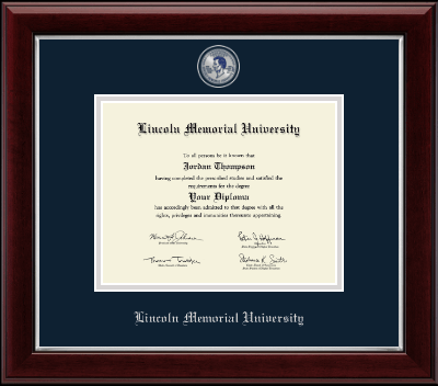 Lincoln Memorial University diploma frame - Masterpiece Medallion Diploma Frame in Gallery Silver