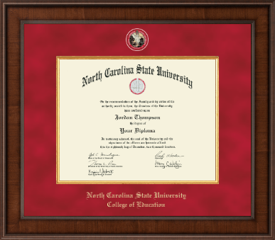 North Carolina State University diploma frame - Presidential Masterpiece Diploma Frame in Madison