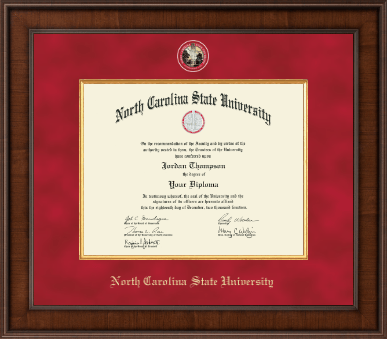 North Carolina State University diploma frame - Presidential Masterpiece Diploma Frame in Madison