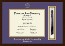 Louisiana State University at Shreveport Tassel Edition Diploma Frame in Delta