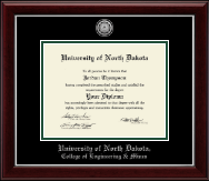 University of North Dakota diploma frame - Silver Engraved Medallion Diploma Frame in Gallery Silver