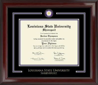 Louisiana State University at Shreveport diploma frame - Showcase Edition Diploma Frame in Encore