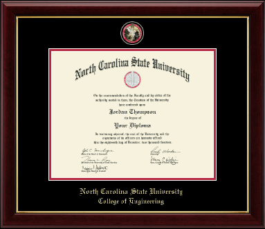 North Carolina State University diploma frame - Masterpiece Medallion Diploma Frame in Gallery