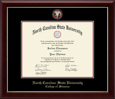 North Carolina State University diploma frame - Masterpiece Medallion Diploma Frame in Gallery