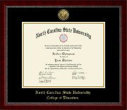 North Carolina State University diploma frame - Gold Engraved Medallion Diploma Frame in Sutton