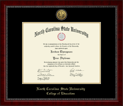North Carolina State University diploma frame - Gold Engraved Medallion Diploma Frame in Sutton