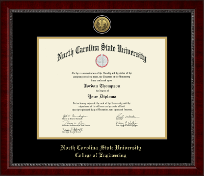 North Carolina State University diploma frame - Gold Engraved Medallion Diploma Frame in Sutton