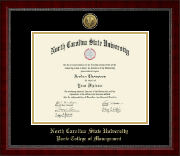 North Carolina State University Gold Engraved Medallion Diploma Frame in Sutton