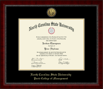 North Carolina State University diploma frame - Gold Engraved Medallion Diploma Frame in Sutton