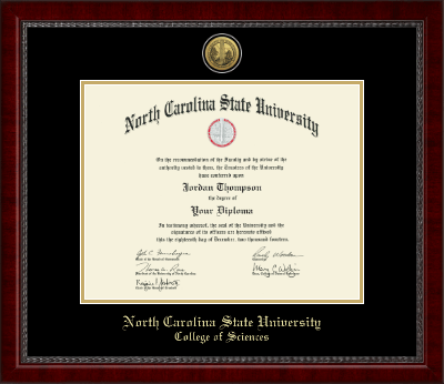 North Carolina State University diploma frame - Gold Engraved Medallion Diploma Frame in Sutton