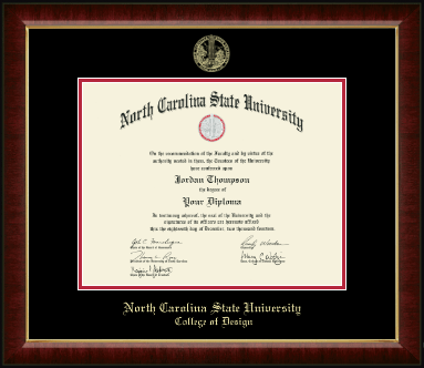 North Carolina State University diploma frame - Gold Embossed Diploma Frame in Murano