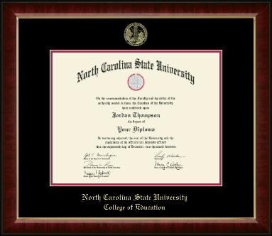 North Carolina State University diploma frame - Gold Embossed Diploma Frame in Murano