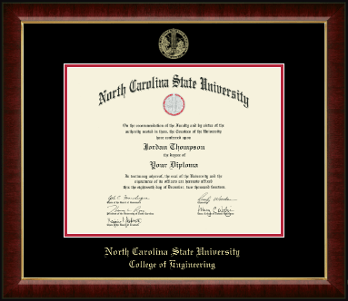 North Carolina State University diploma frame - Gold Embossed Diploma Frame in Murano