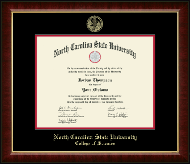 North Carolina State University diploma frame - Gold Embossed Diploma Frame in Murano