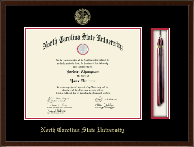 North Carolina State University diploma frame - Tassel & Cord Diploma Frame in Delta