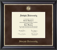 Adelphi University Regal Edition Diploma Frame in Noir