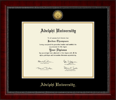 Adelphi University diploma frame - Gold Engraved Medallion Diploma Frame in Sutton