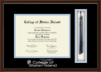 College of Staten Island Tassel Edition Diploma Frame in Delta