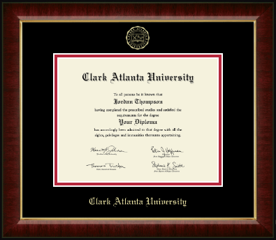 Clark Atlanta University diploma frame - Gold Embossed Diploma Frame in Murano