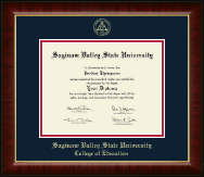 Saginaw Valley State University diploma frame - Gold Embossed Diploma Frame in Murano