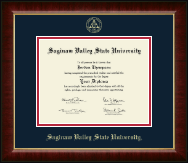 Saginaw Valley State University Gold Embossed Diploma Frame in Murano