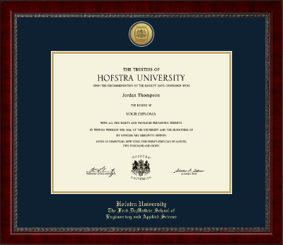 Hofstra University diploma frame - Gold Engraved Medallion Diploma Frame in Sutton