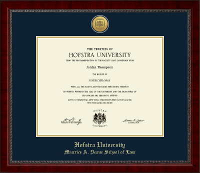 Hofstra University diploma frame - Gold Engraved Medallion Diploma Frame in Sutton