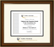 National Anti-Organized Retail Crime Association, Inc. Dimensions Certificate Frame in Westwood