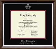 Troy University diploma frame - Silver Embossed Diploma Frame in Devonshire