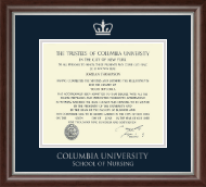 Columbia University diploma frame - Silver Embossed Diploma Frame in Devonshire