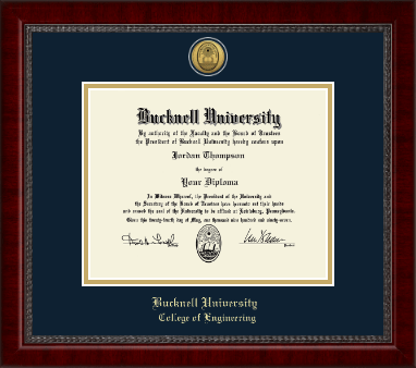 Bucknell University diploma frame - Gold Engraved Medallion Diploma Frame in Sutton