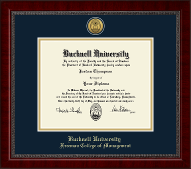 Bucknell University diploma frame - Gold Engraved Medallion Diploma Frame in Sutton