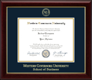 Western Governors University diploma frame - Gold Embossed Diploma Frame in Gallery