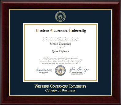 Western Governors University diploma frame - Gold Embossed Diploma Frame in Gallery