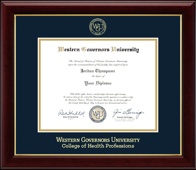 Western Governors University diploma frame - Gold Embossed Diploma Frame in Gallery