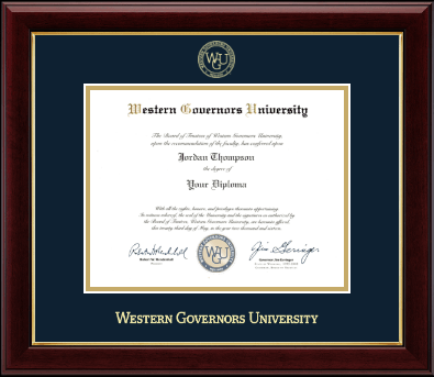 Western Governors University diploma frame - Gold Embossed Diploma Frame in Gallery