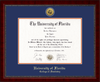 University of Florida diploma frame - Gold Engraved Medallion Diploma Frame in Sutton