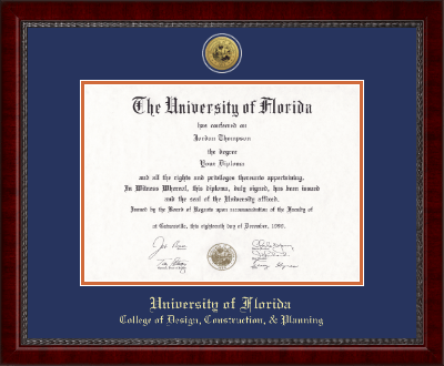 University of Florida diploma frame - Gold Engraved Medallion Diploma Frame in Sutton