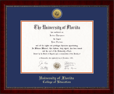 University of Florida diploma frame - Gold Engraved Medallion Diploma Frame in Sutton