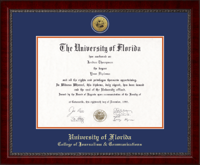 University of Florida diploma frame - Gold Engraved Medallion Diploma Frame in Sutton